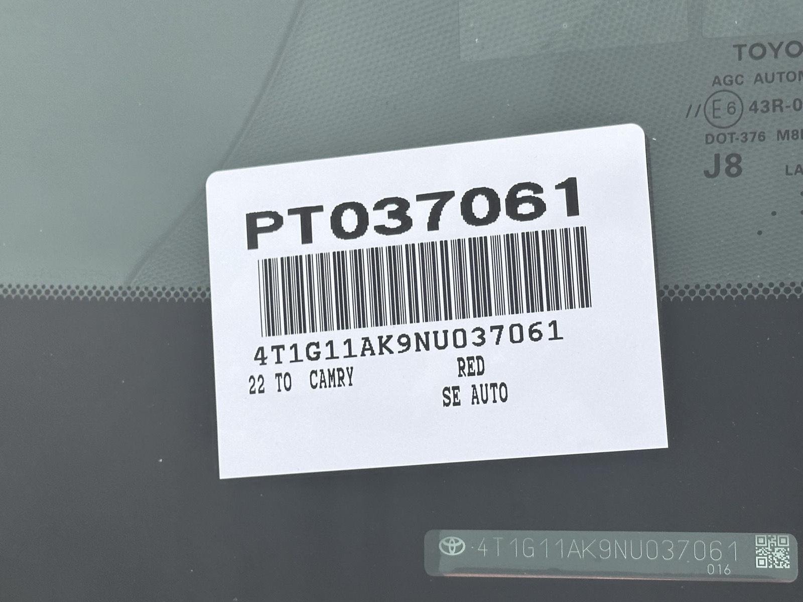 Certified Used 2022 Supersonic Red Toyota SE image 14