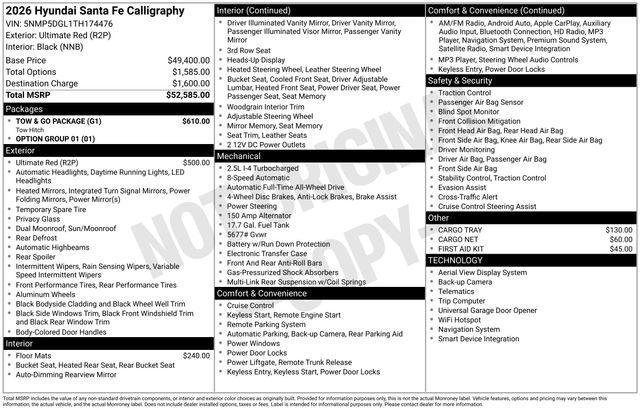 New 2026 Ultimate Red Hyundai Calligraphy AWD image 30