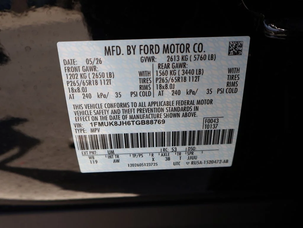 New 2026 Agate Black Metallic Ford Tremor® image 42