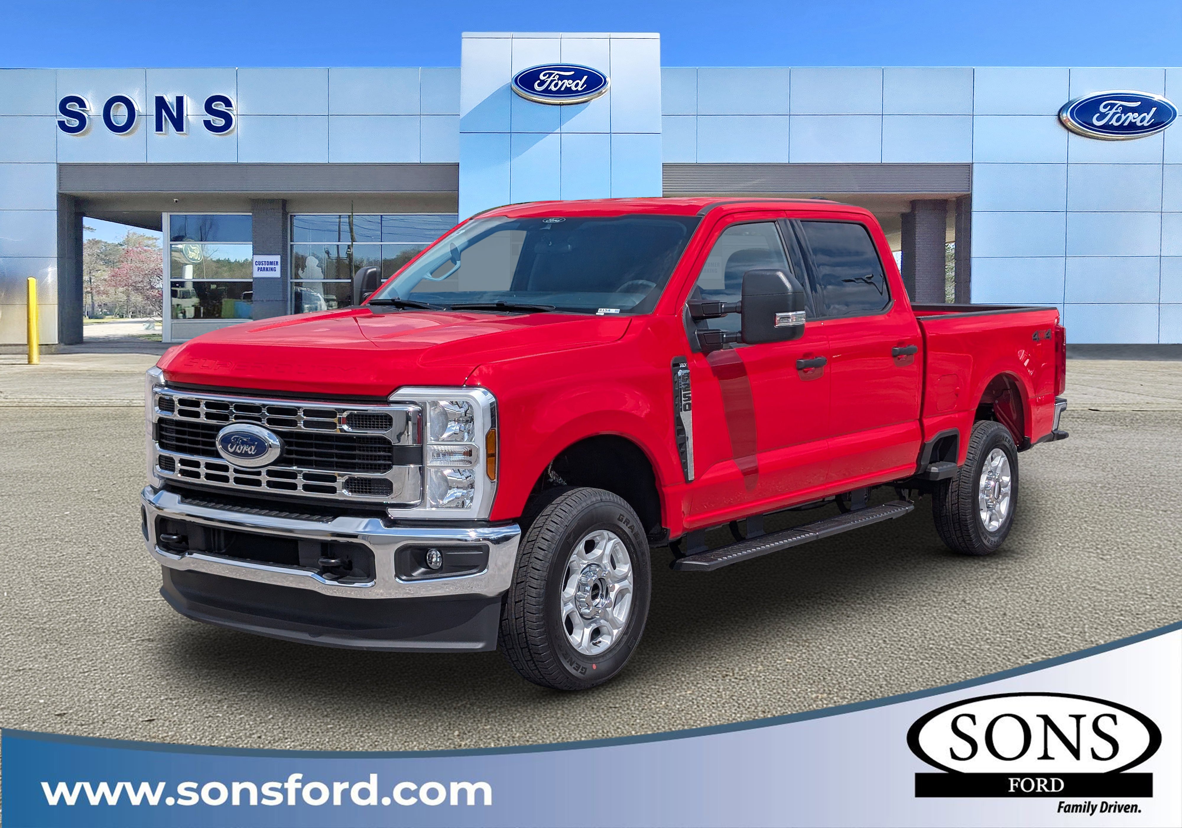 New 2026 Race Red FORD F-250® XLT image 1
