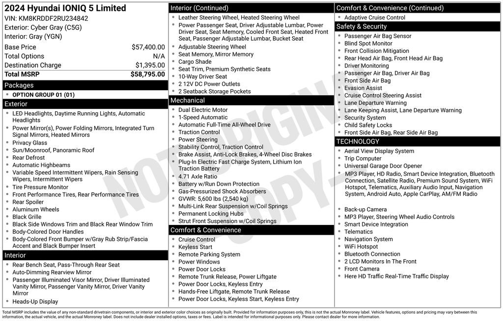 Used 2024 Hyundai IONIQ 5 Limited with VIN KM8KRDDF2RU234842 for sale in Highland Park, IL