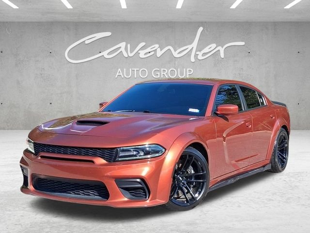 Used 2021 Orange Dodge R/T Scat Pack Widebody image 1