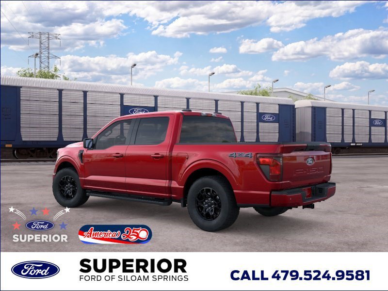New 2026 Ruby Red Metallic Tinted Clearcoat Ford XLT 4WD image 4