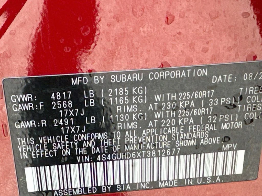 New 2026 Red Subaru Premium image 38