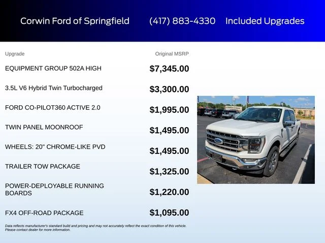 Certified Used 2022 Star White Ford Lariat image 6