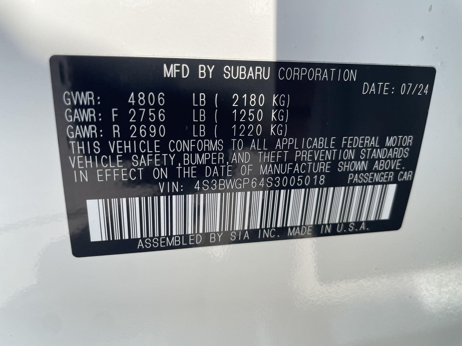 Used 2025 Crystal White Pearl Subaru Touring XT image 30