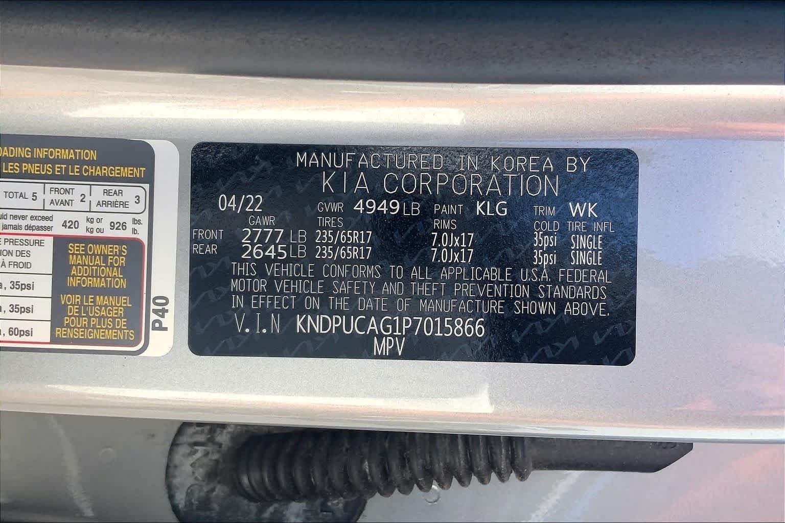 Used 2023 Steel Gray Kia LX image 37