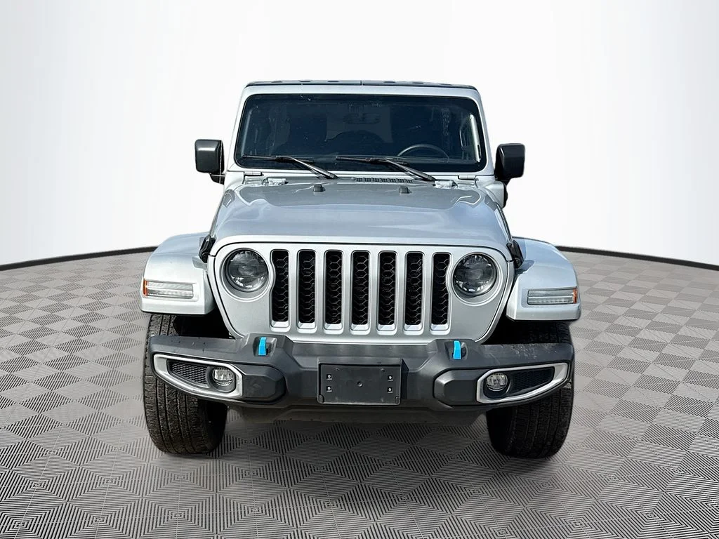 Used 2023 Silver Jeep Sahara 4xe image 2