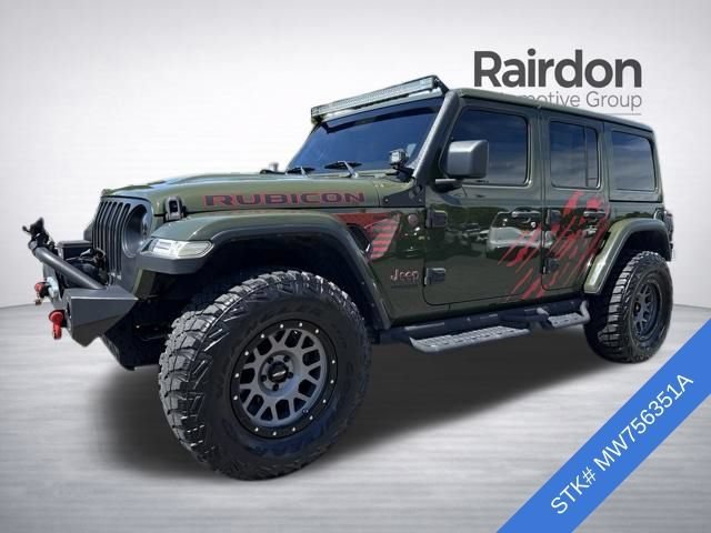 Used 2021 Sarge Green Clearcoat Jeep Unlimited Rubicon image 3