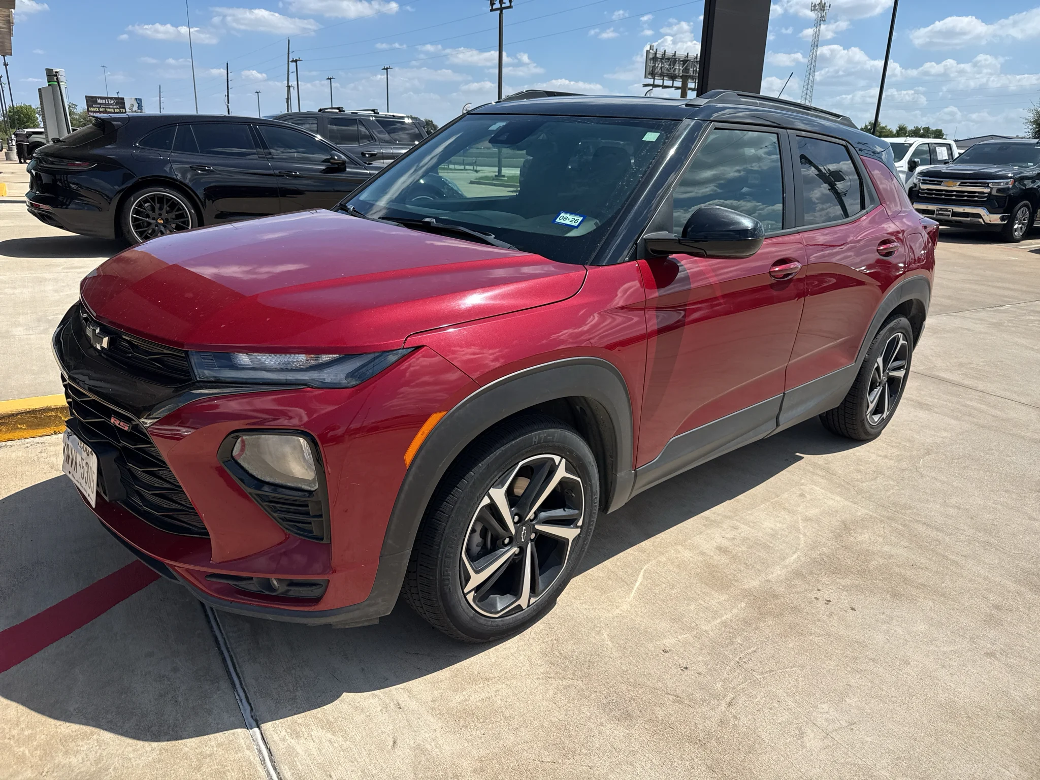 Used 2021 Scarlet Red Metallic Chevrolet RS image 2
