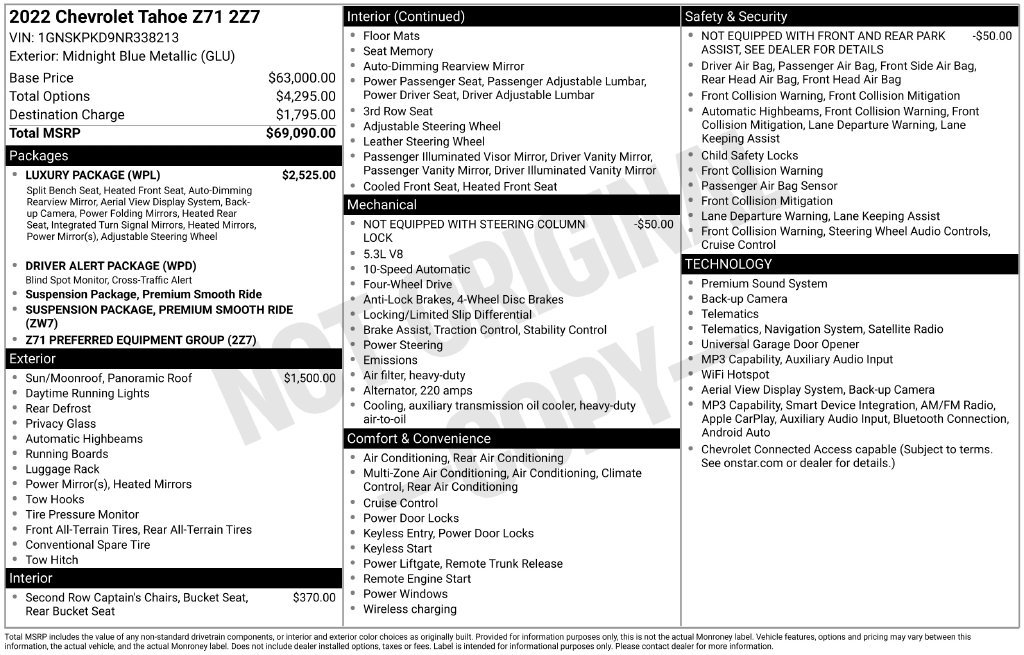 Certified Used 2022 MIDNIGHT BLUE METALLIC Chevrolet Z71 image 60