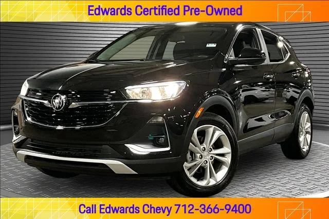 Used 2021 EBONY TWILIGHT METALLIC Buick Preferred image 1