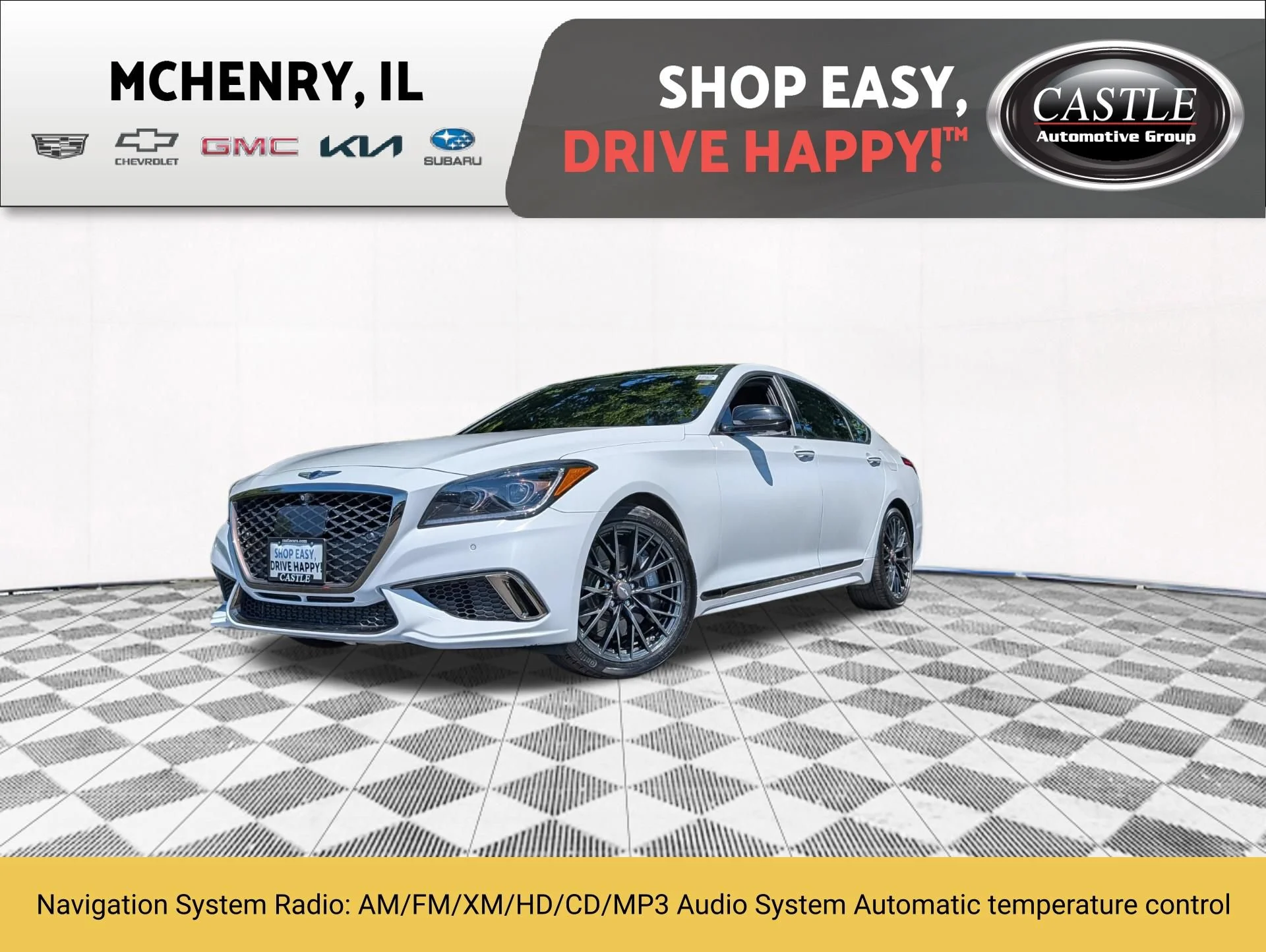 Used 2018 White Genesis 3.3T Sport image 1