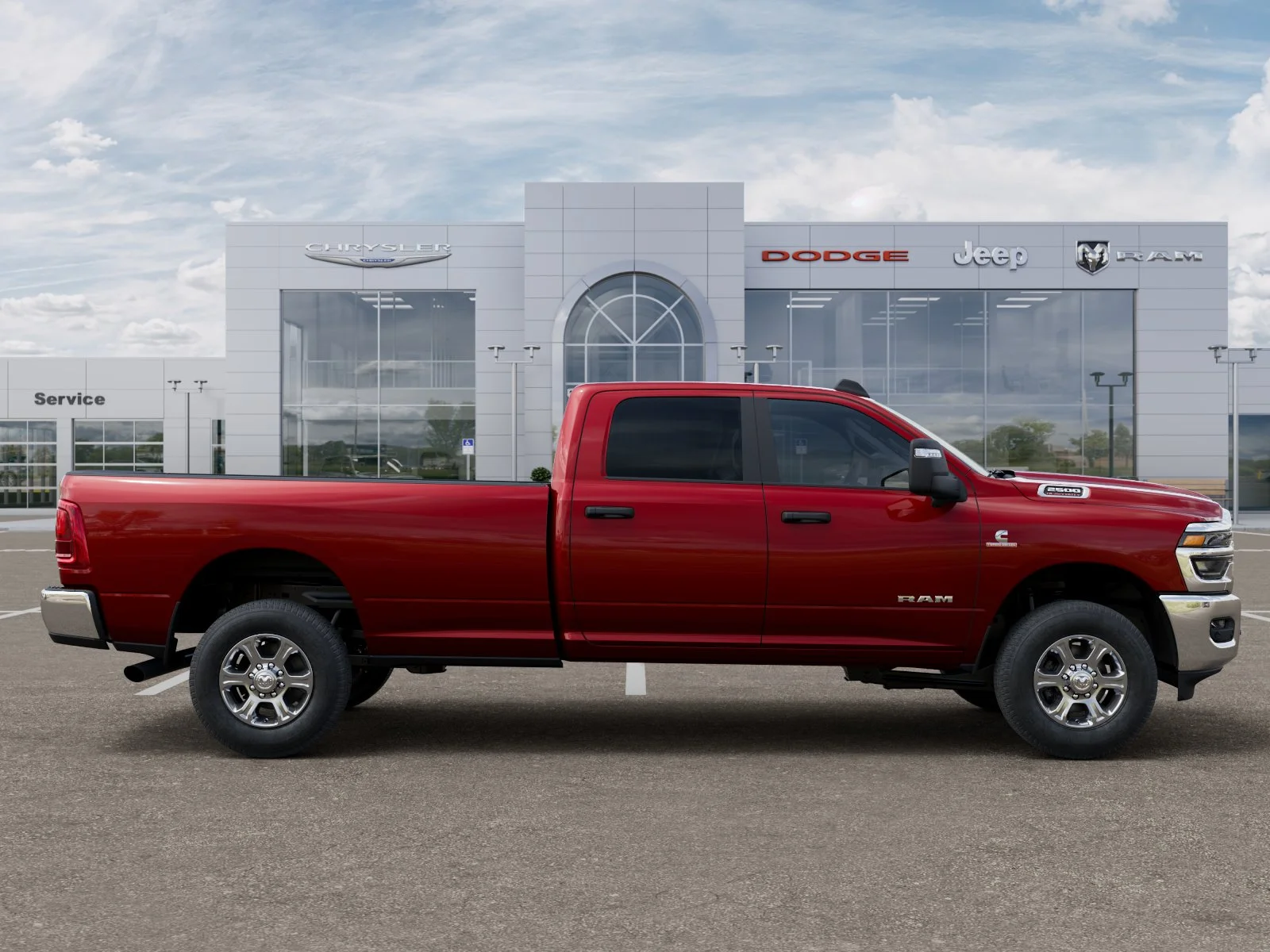 New 2026 Molten Red Pearl-Coat Exterior Paint RAM Big Horn image 30