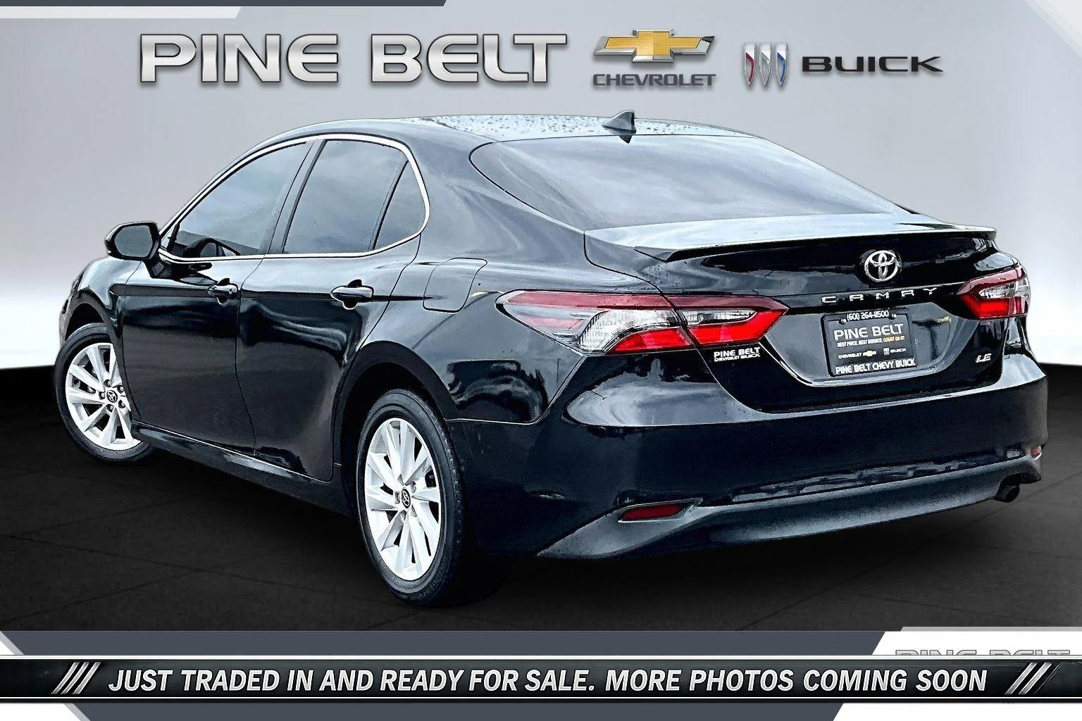 Used 2023 Midnight Black Metallic Toyota LE image 2