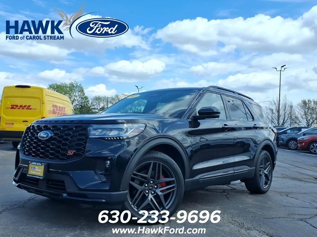 Certified Used 2025 Black Metallic Ford ST image 3