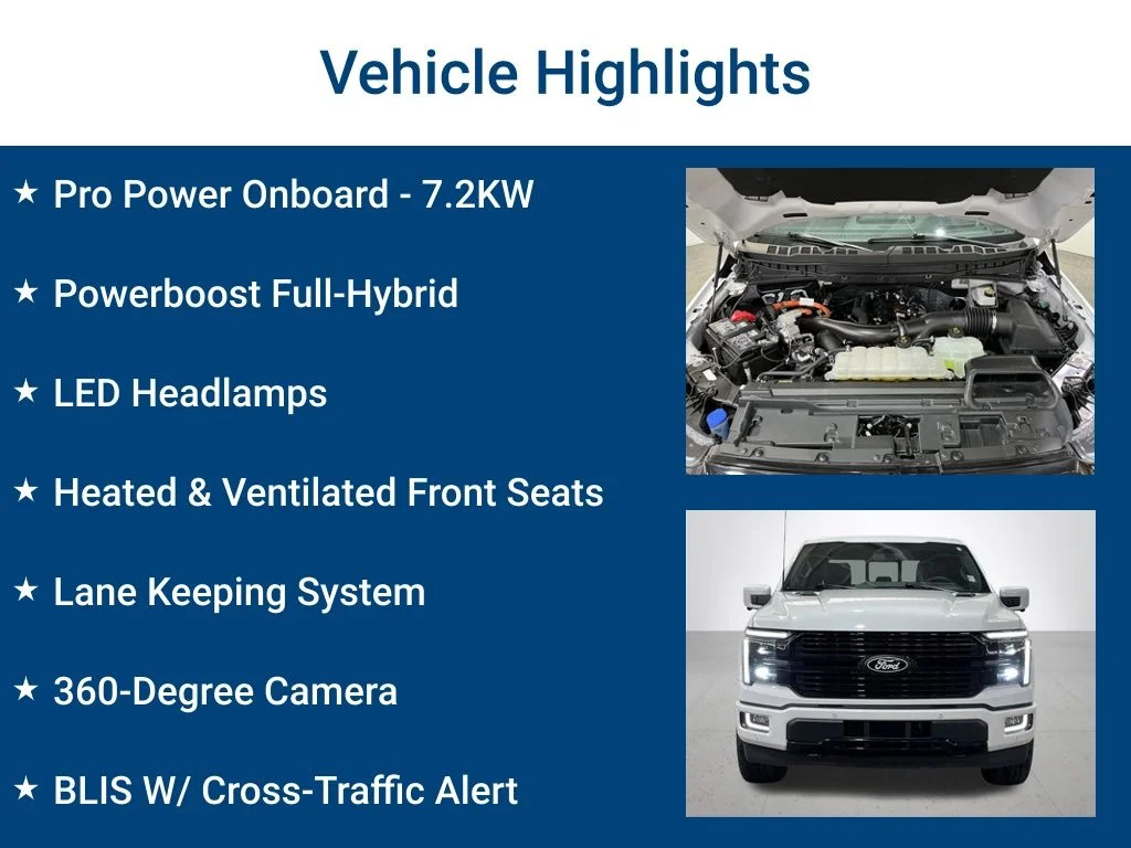 Used 2025 White Ford Platinum image 3