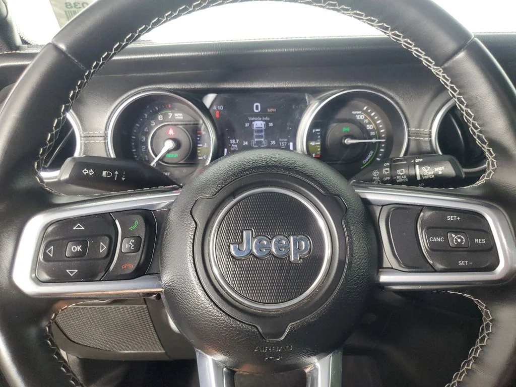 Used 2021 Gray Jeep Unlimited Sahara 4xe image 24
