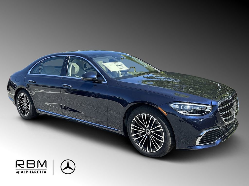 New 2026 Nautical Blue Metallic Mercedes-Benz S 580e image 1