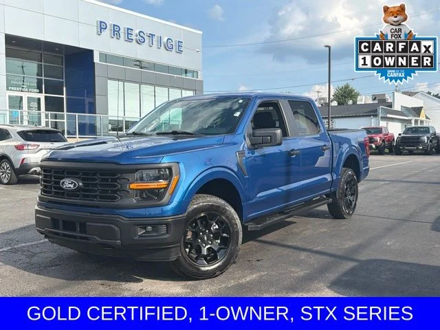 Certified Used 2024 Blue Metallic Ford STX image 1
