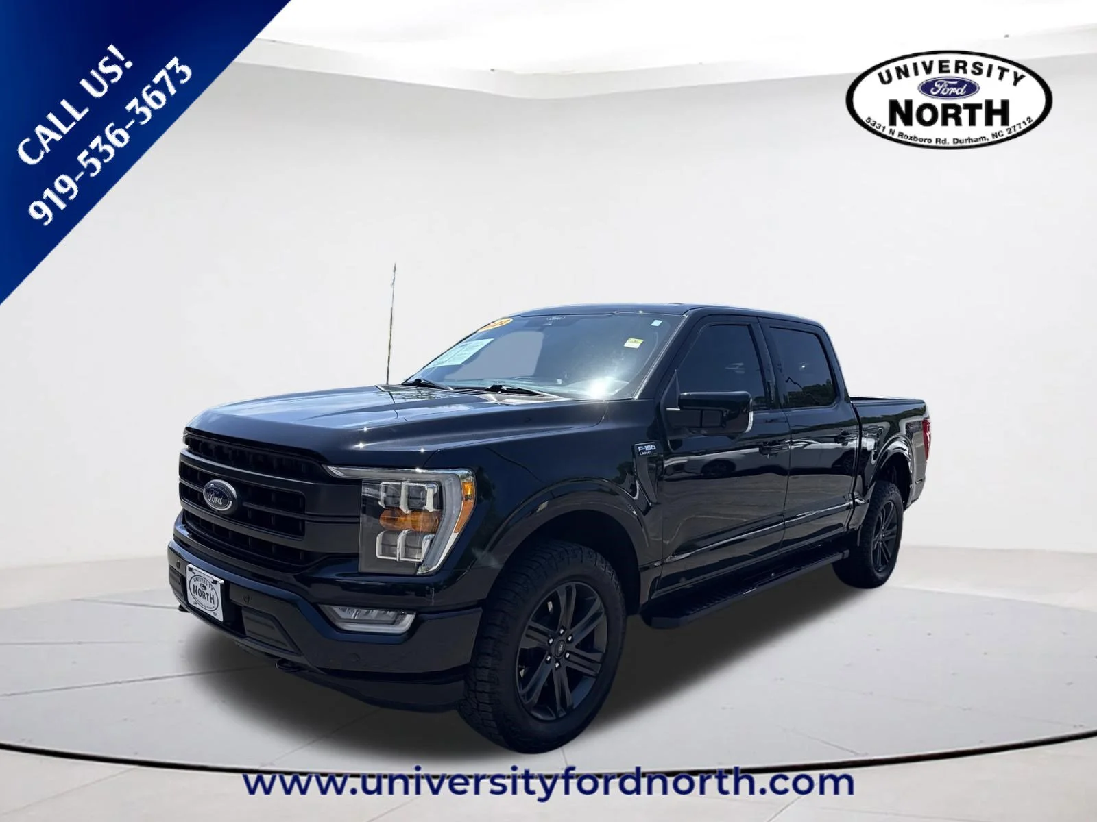 Used 2022 Agate Black Metallic Ford LARIAT image 3