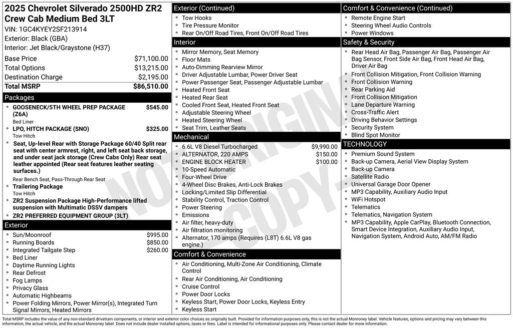 Used 2025 Black Chevrolet ZR2 image 29