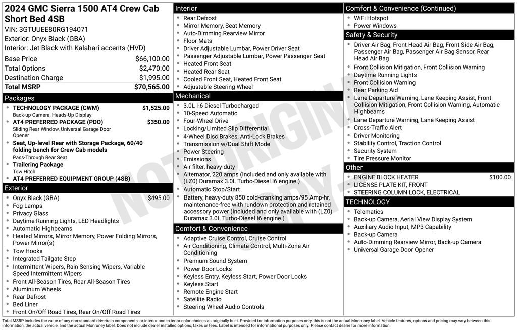 Used 2024 Black GMC AT4 image 42
