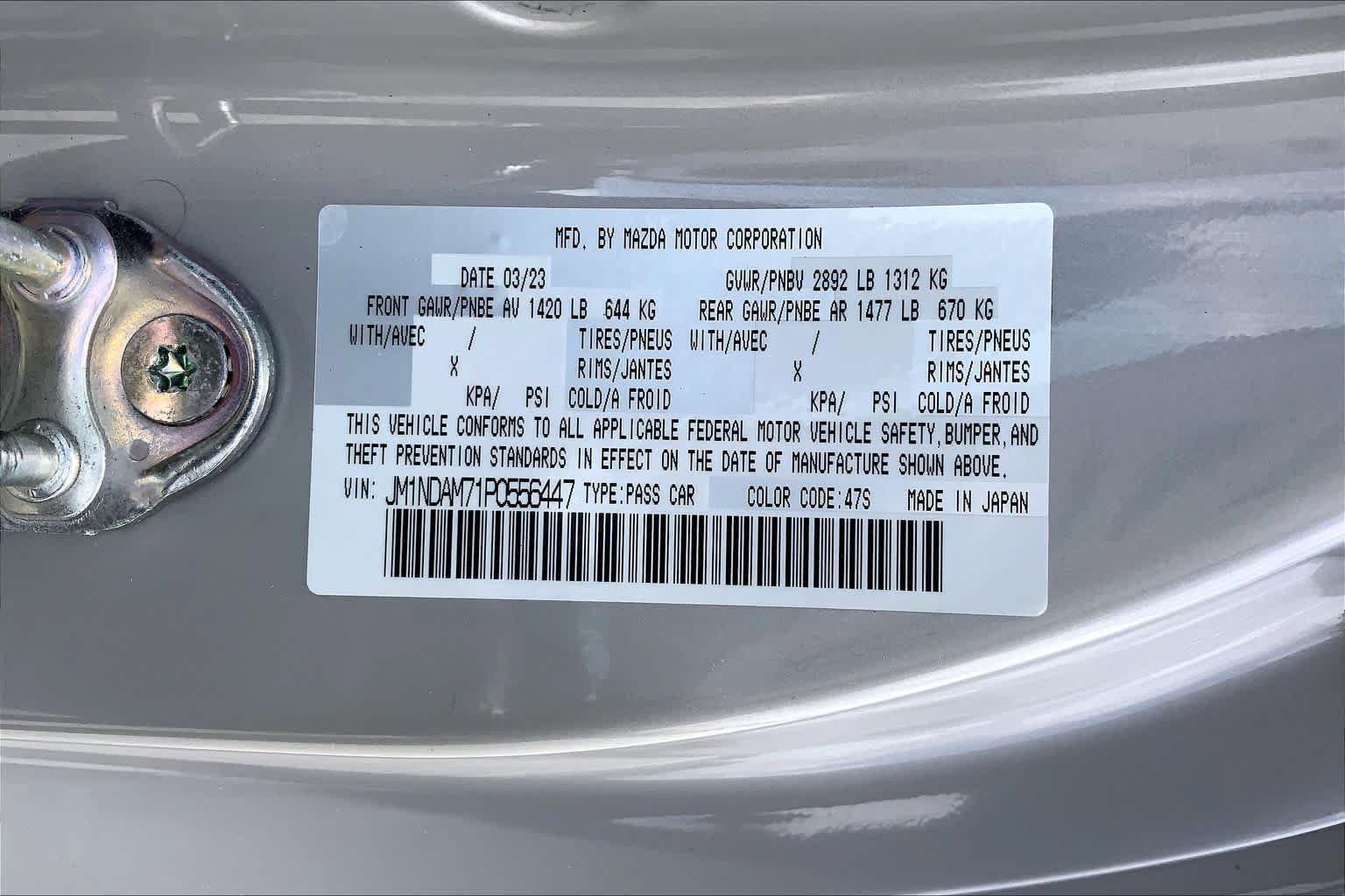 Used 2023 Platinum Quartz Metallic Mazda Grand Touring image 32