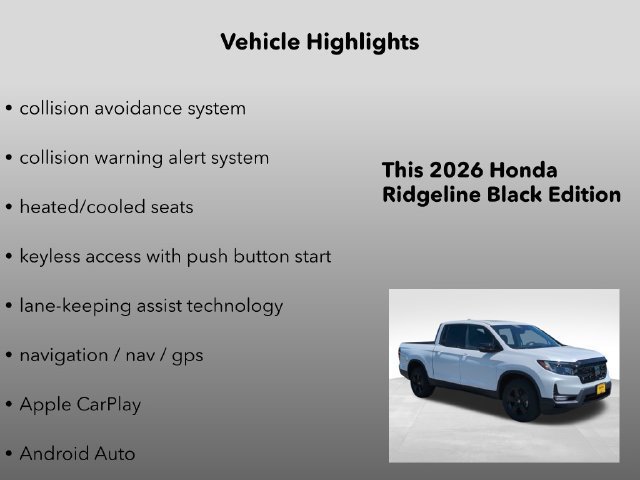 2026 Honda Ridgeline Black Edition - Photo 10