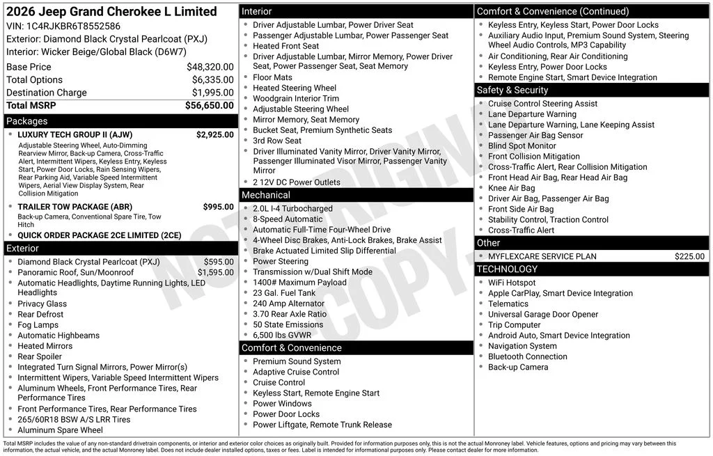 New 2026 Diamond Black Crystal Pearl-Coat Exterior Paint Jeep Limited image 7