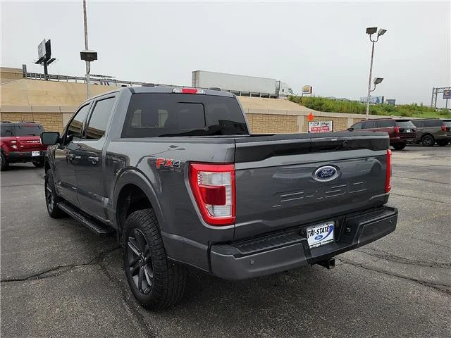 Used 2023 Carbonized Gray Metallic Ford Lariat 4x4 SuperCrew Cab 5.5 ft. box 145 in. WB image 2