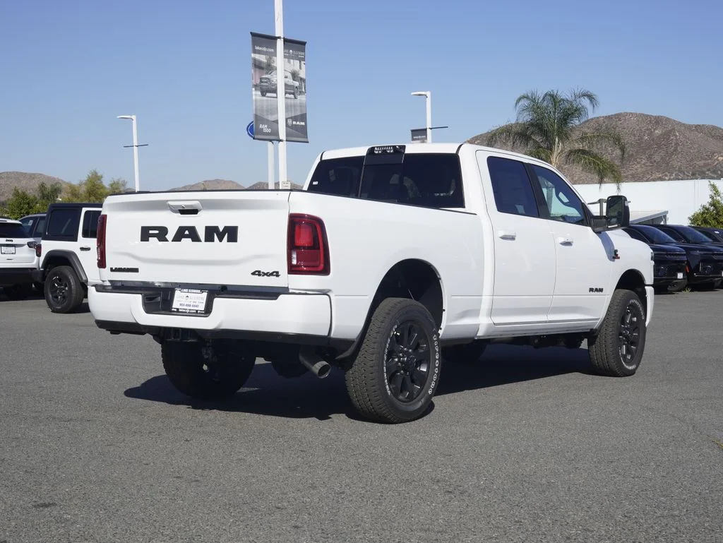 New 2026 Bright White Clear-Coat Exterior Paint RAM Laramie image 3