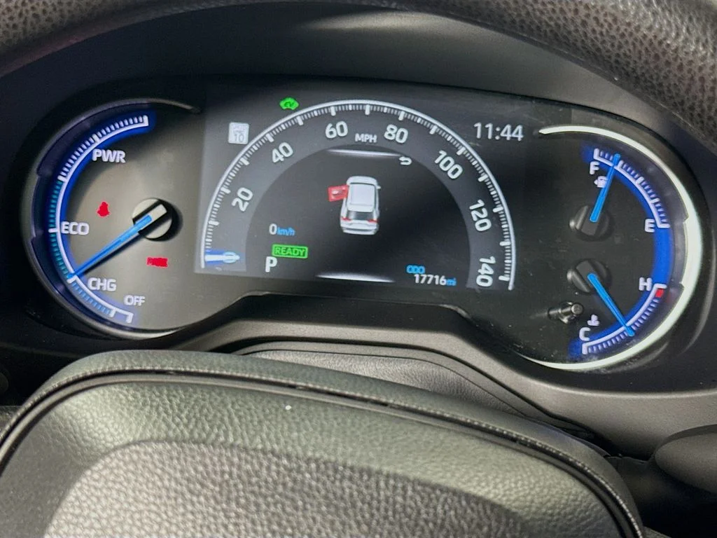 Certified Used 2025 Midnight Black Metallic Toyota Hybrid LE image 12