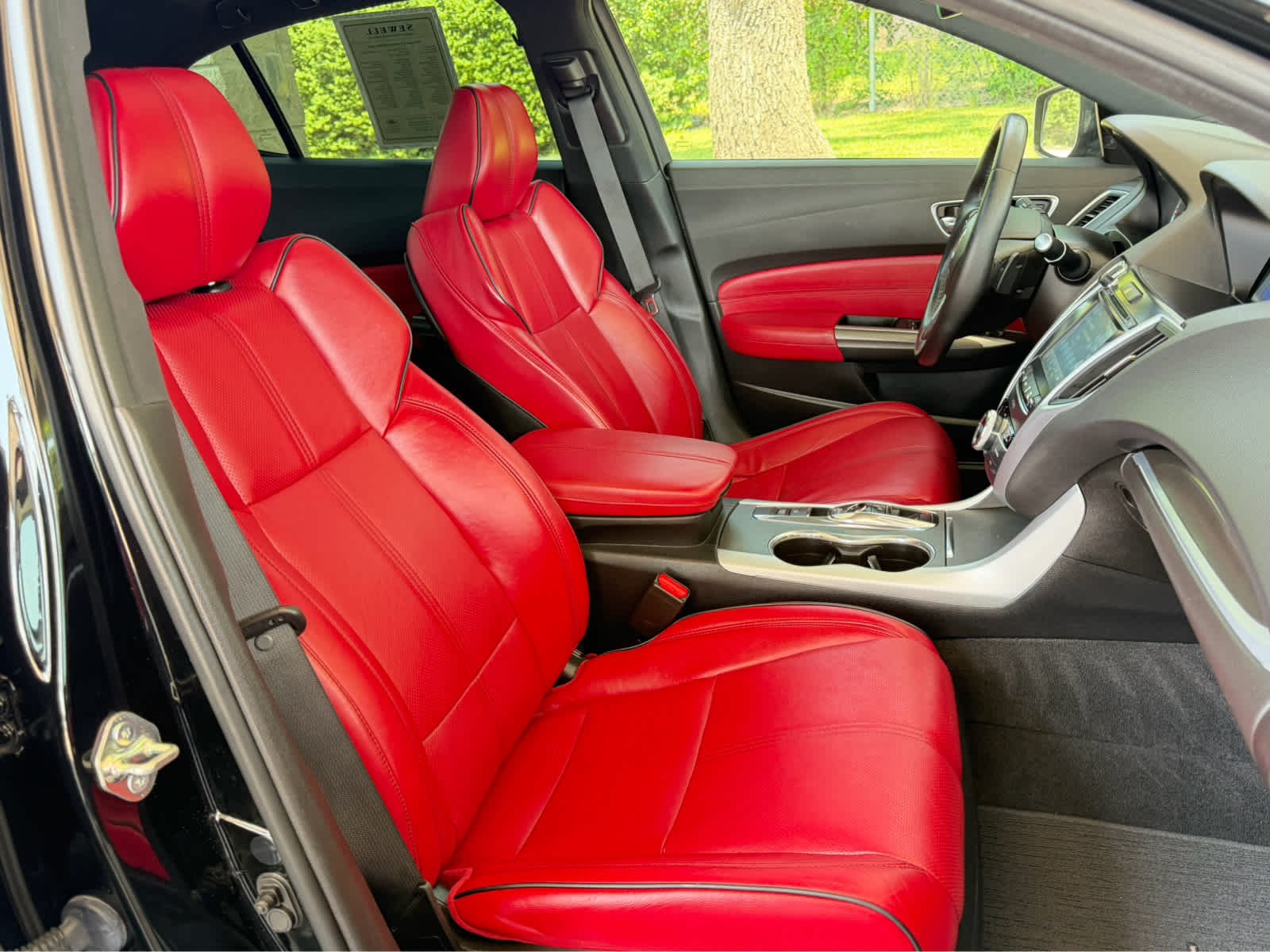 Used 2019 Crystal Black Pearl Acura w/A-Spec Pkg Red Leather image 13