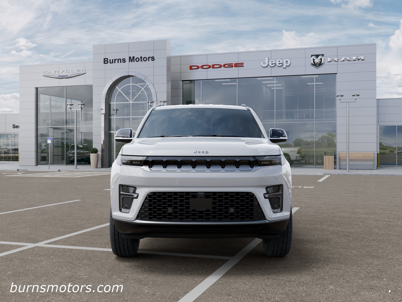 New 2026 Bright White Clear-Coat Exterior Paint Jeep 4x2 image 6