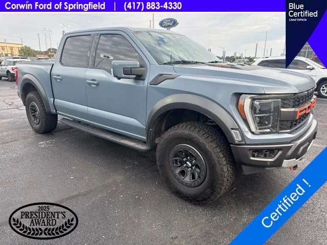 Used 2023 Azure Gray Metallic Ford Raptor image 4