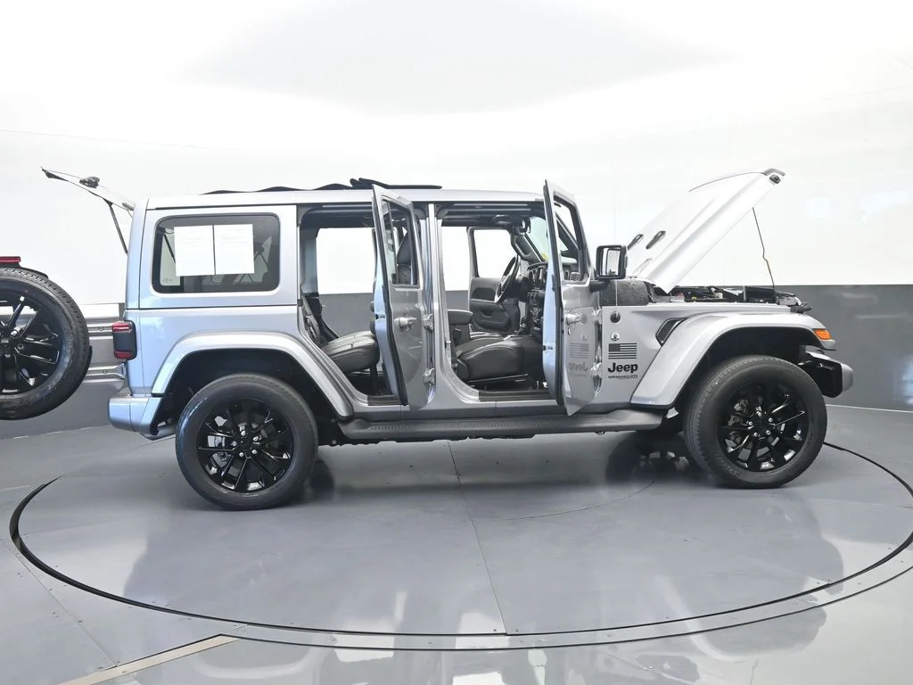 Used 2021 Billet Silver Metallic Clearcoat Jeep Unlimited Sahara High Altitude image 73