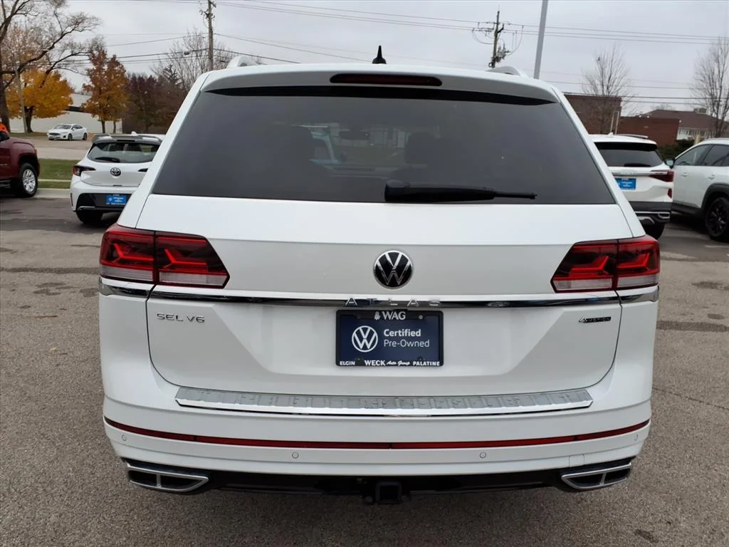 Used 2023 Opal White Pearl (0p0p) Volkswagen V6 SEL Premium R-Line 4Motion image 6