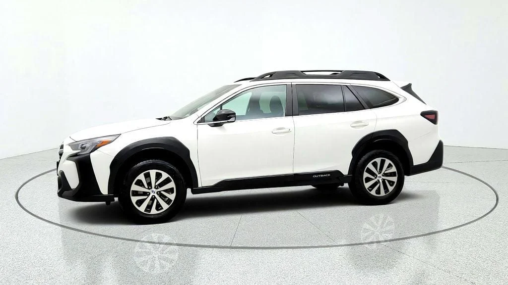 Used 2025 Crystal White Pearl Subaru Premium AWD w/ Moonroof, Navigation, Blind Spot & Keyless Start image 8