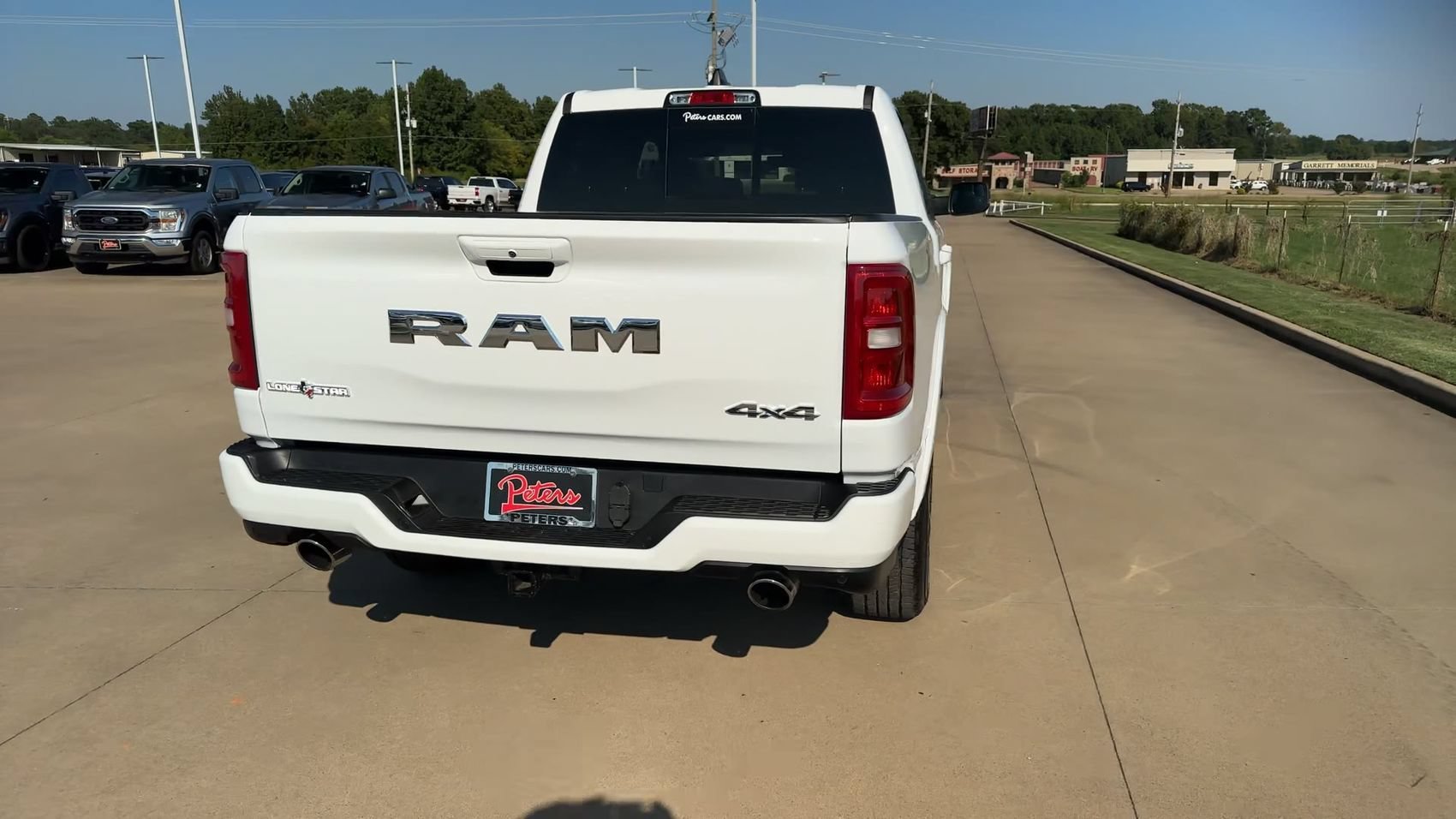 Used 2025 Bright White Clearcoat Ram Lone Star image 8