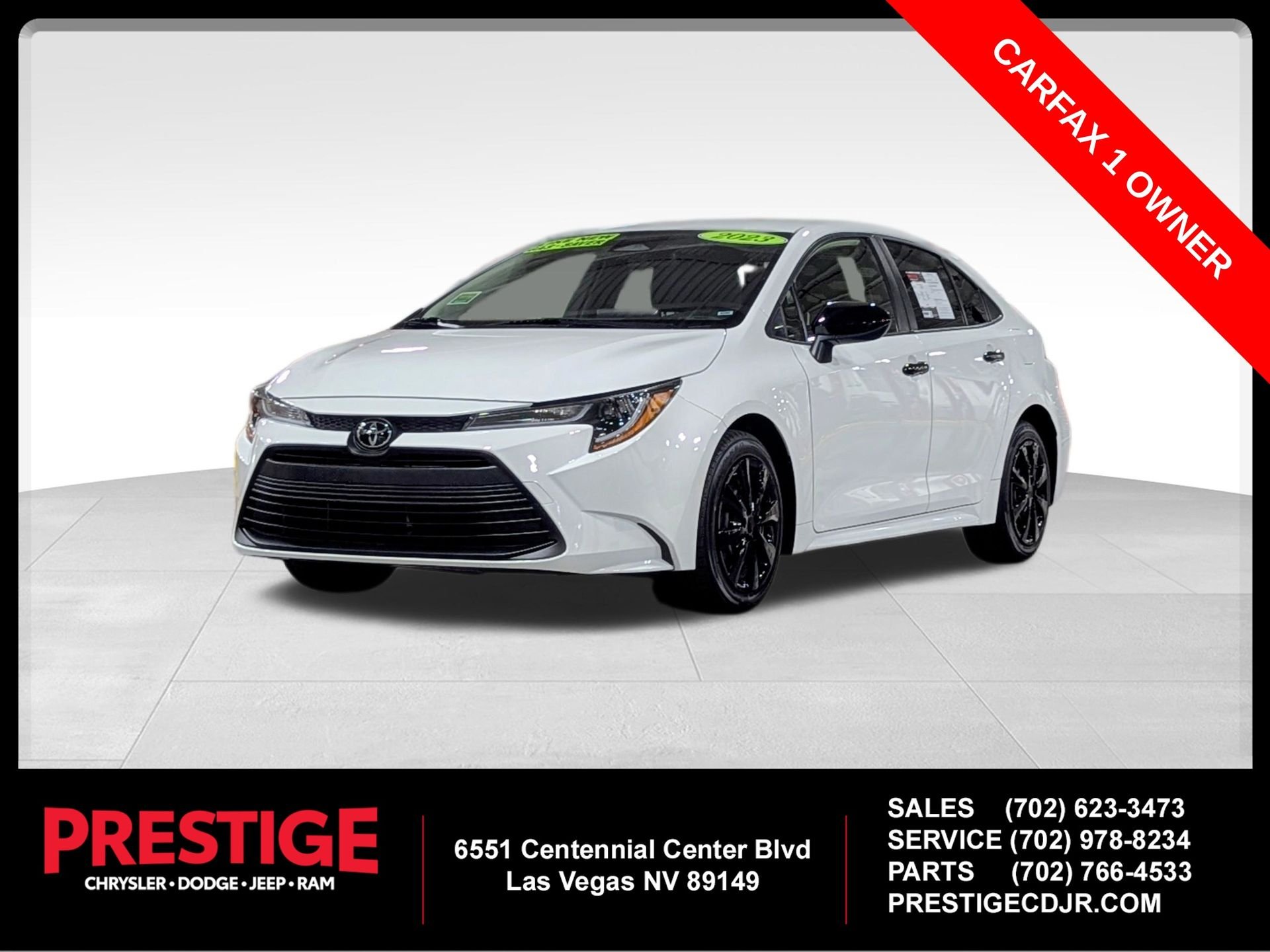 Used 2023 White Toyota LE image 1