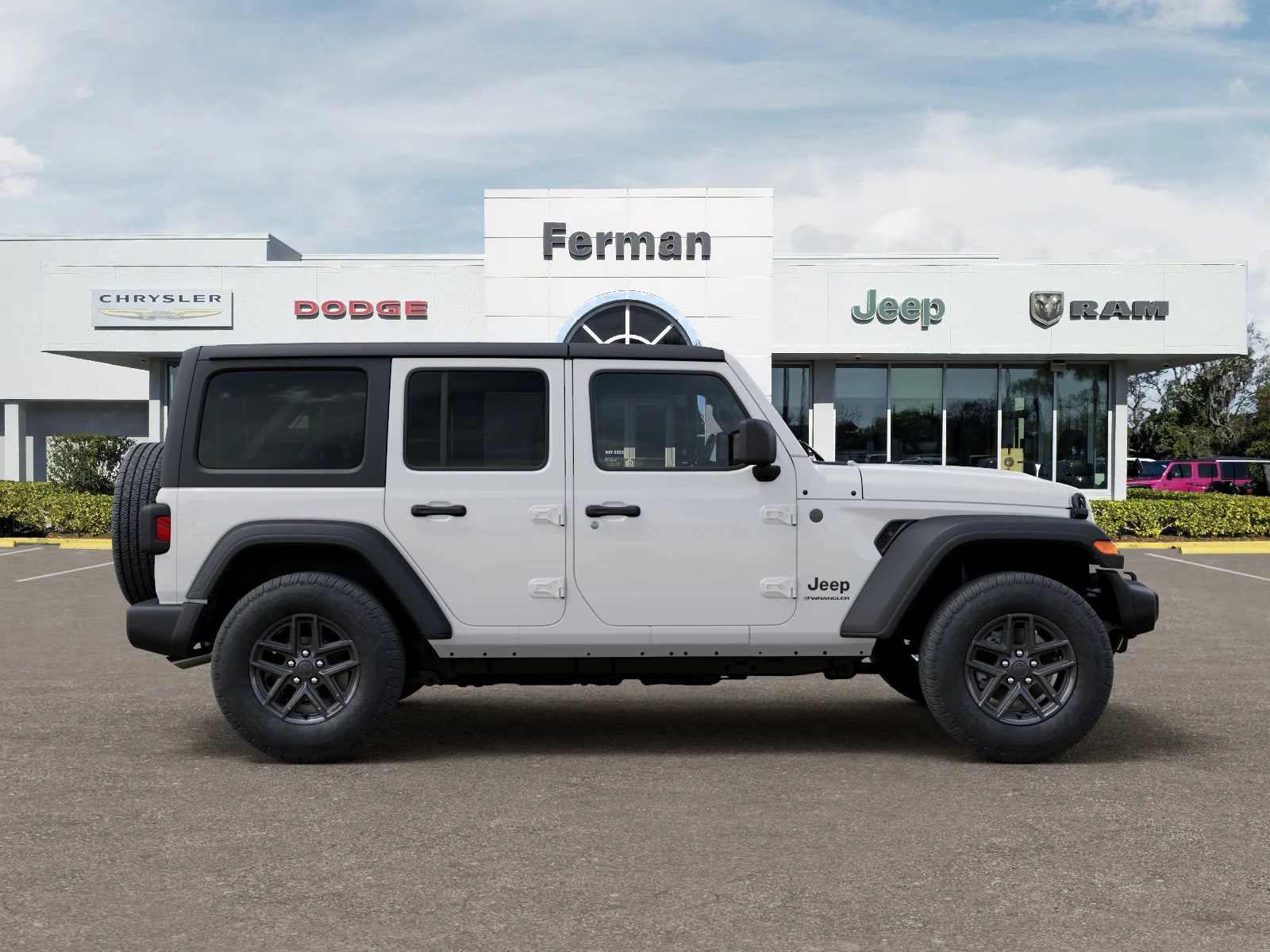 New 2026 Bright White Clear-Coat Exterior Paint Jeep Sport S image 55