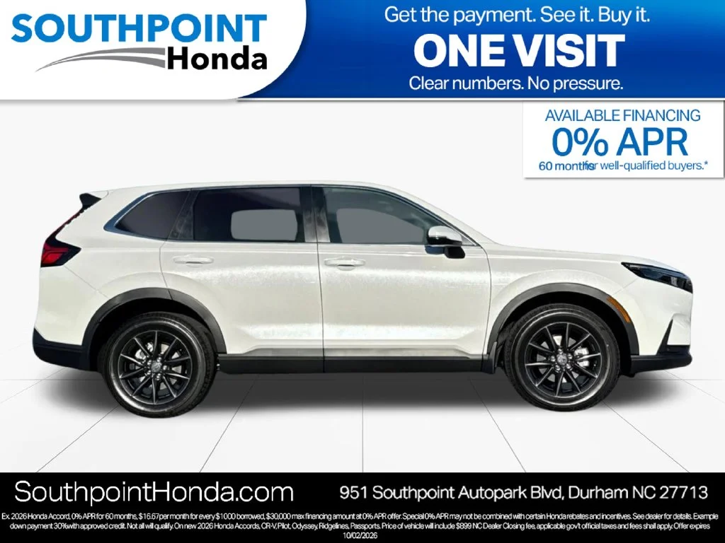 New 2027 Platinum White Pearl Honda EX-L image 2