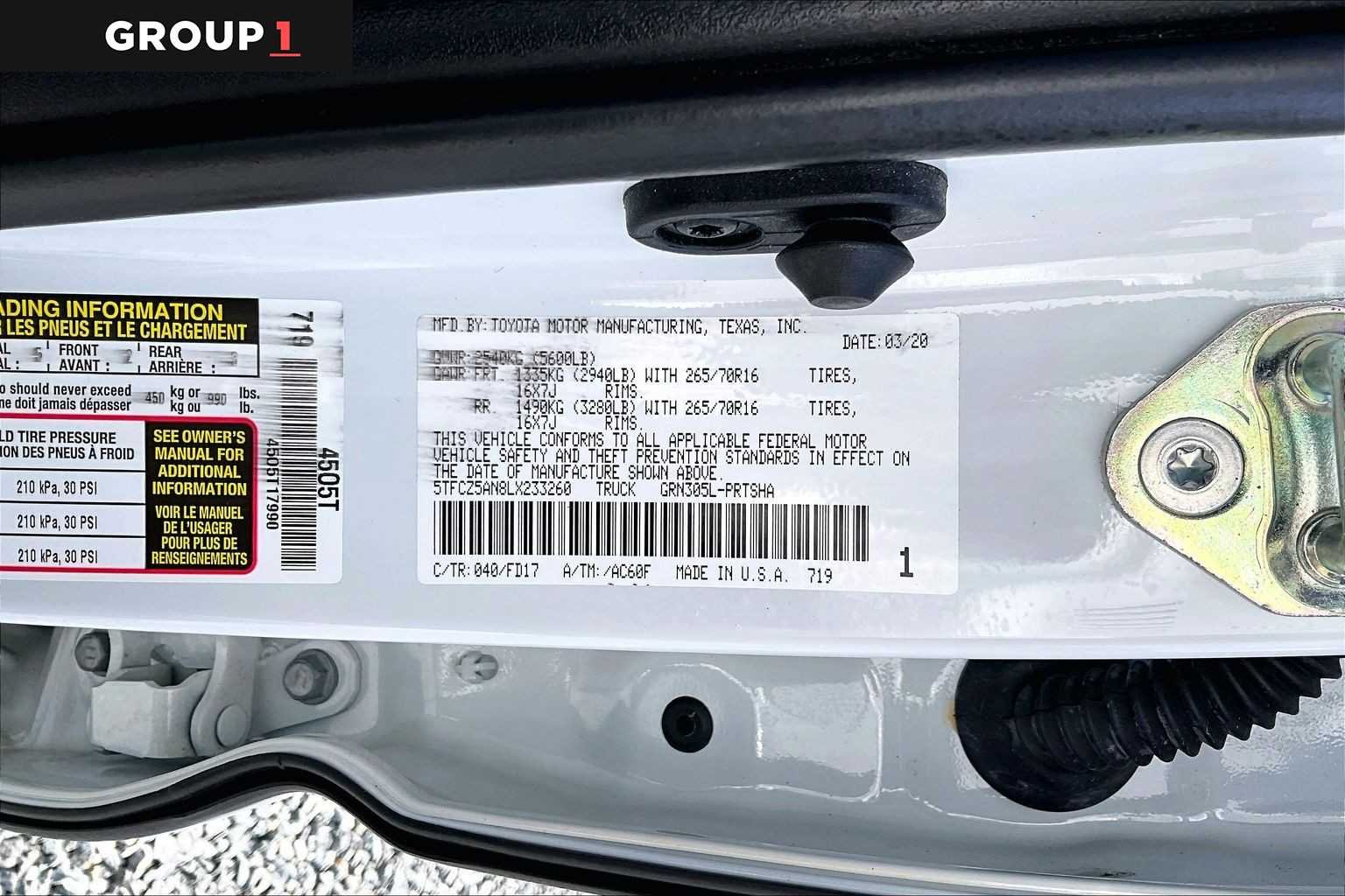 Certified Used 2020 Super White Toyota TRD Off Road image 72