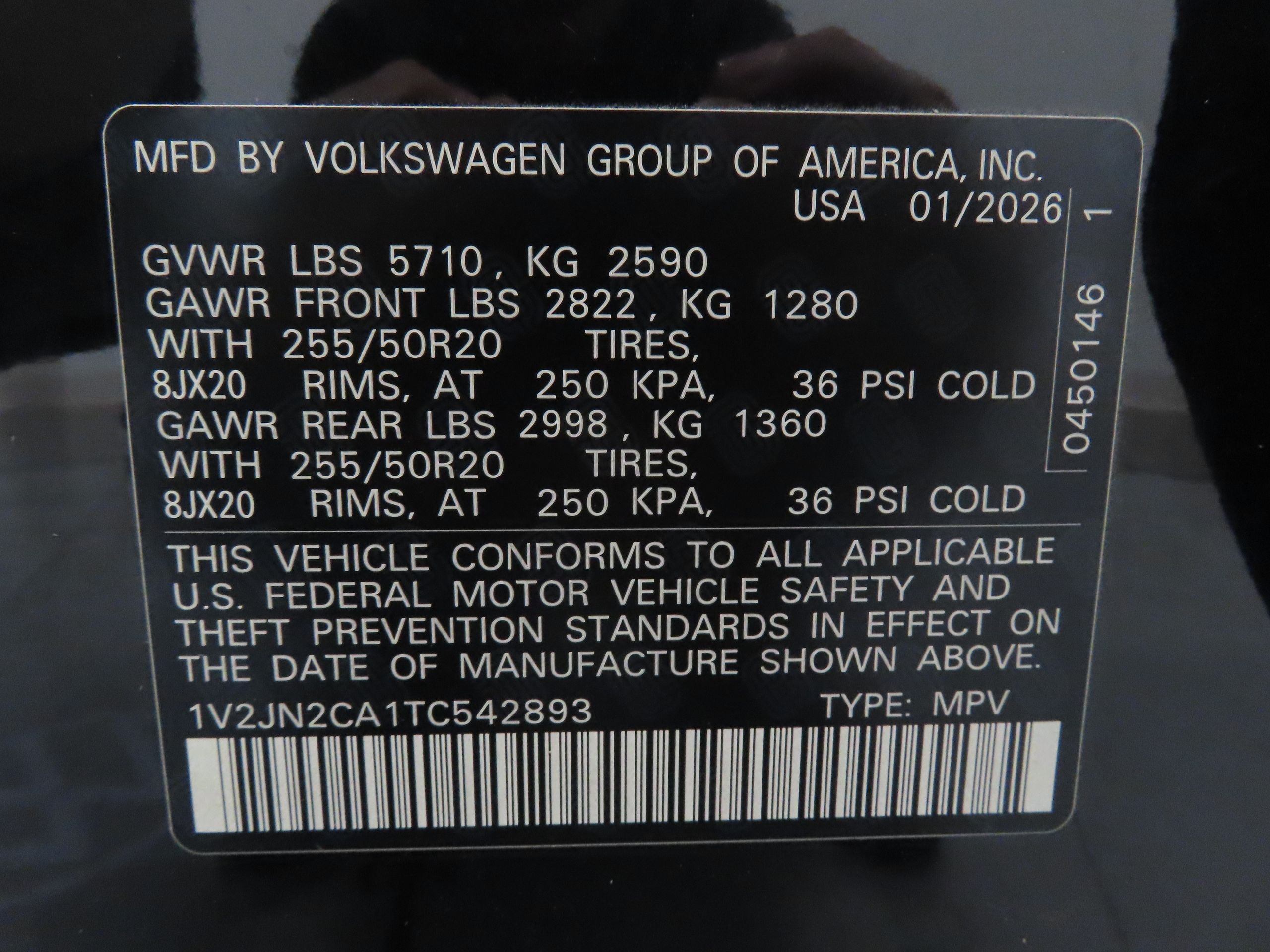 New 2026 Black Volkswagen 2.0T SE w/Technology image 27