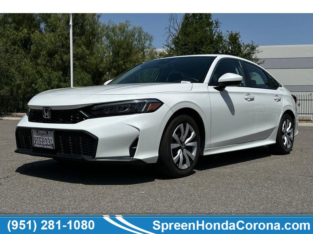 Certified Used 2025 Platinum White Pearl Honda 4D LX image 55