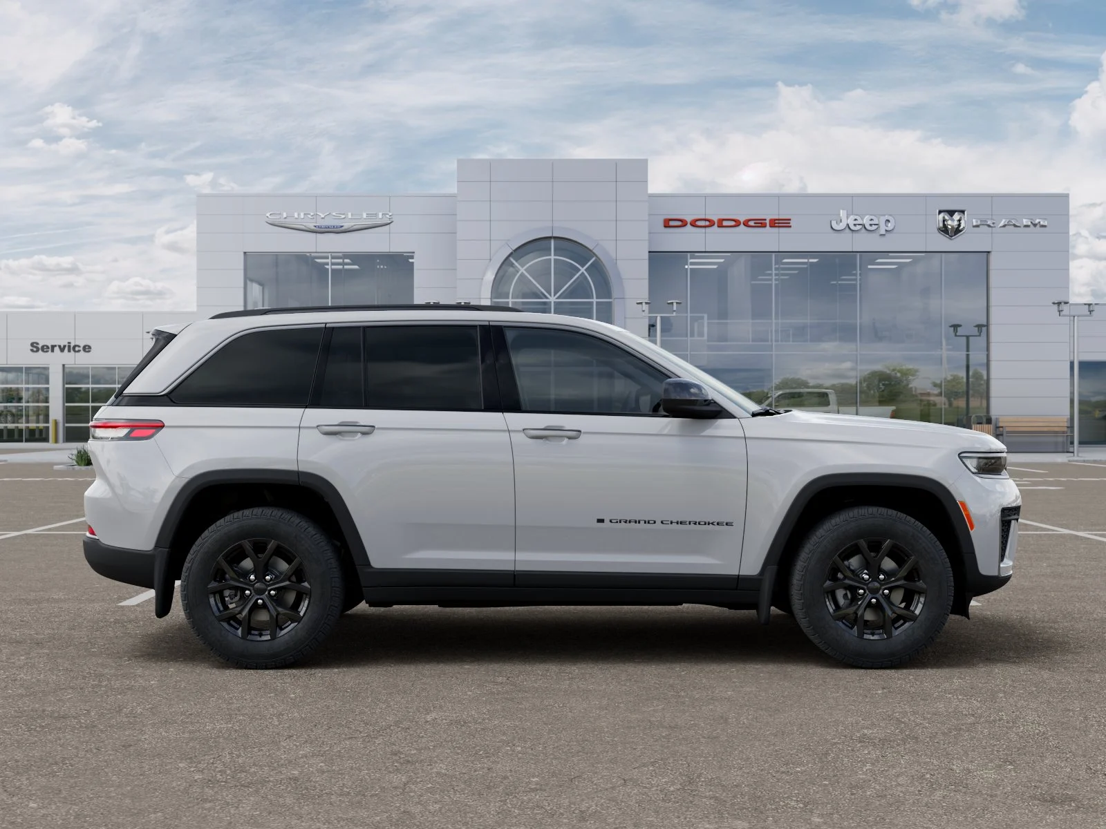 New 2026 Bright White Clear-Coat Exterior Paint Jeep Laredo Altitude image 49