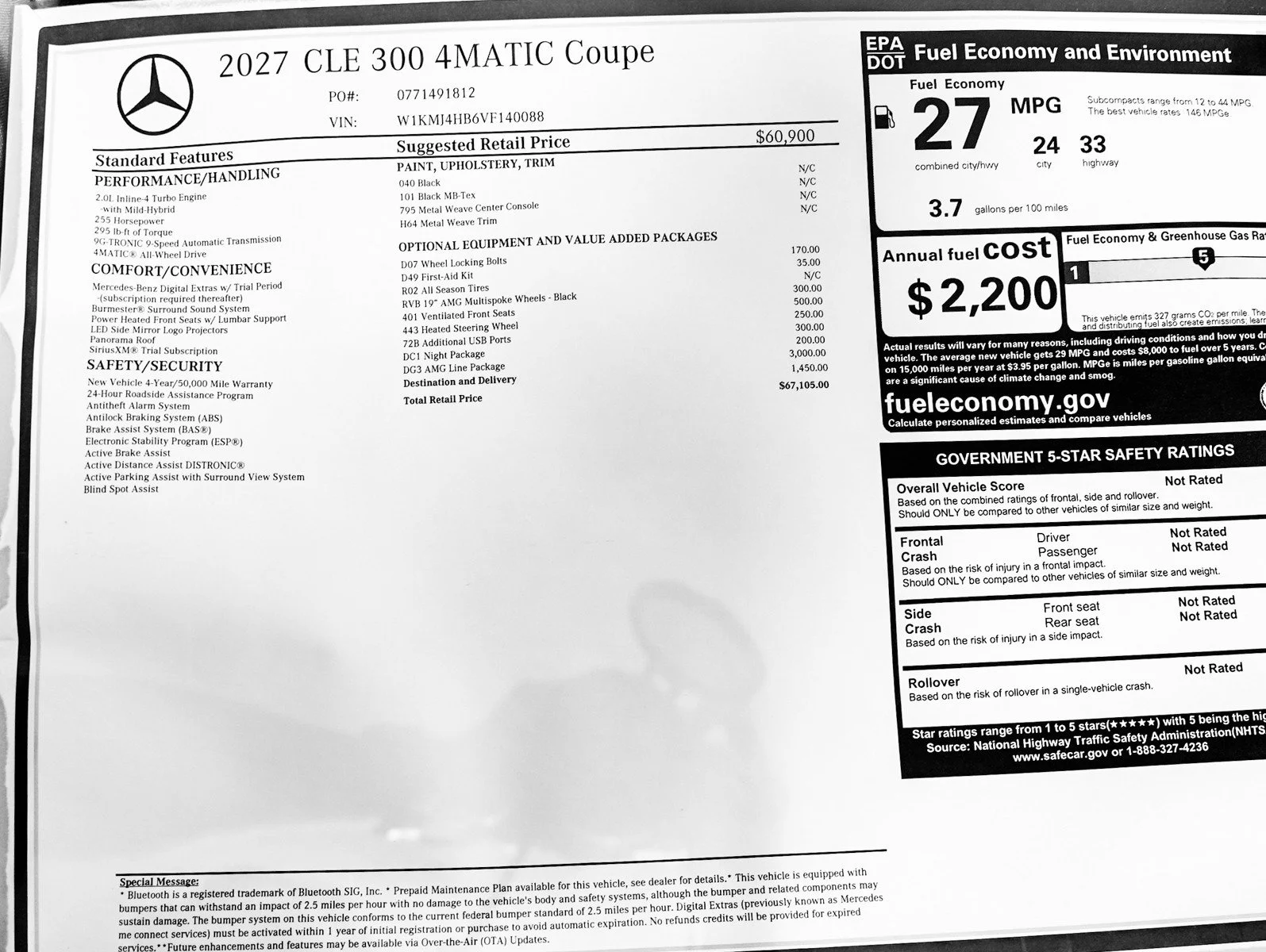 New 2027 Black Mercedes-Benz CLE 300 4MATIC® image 24