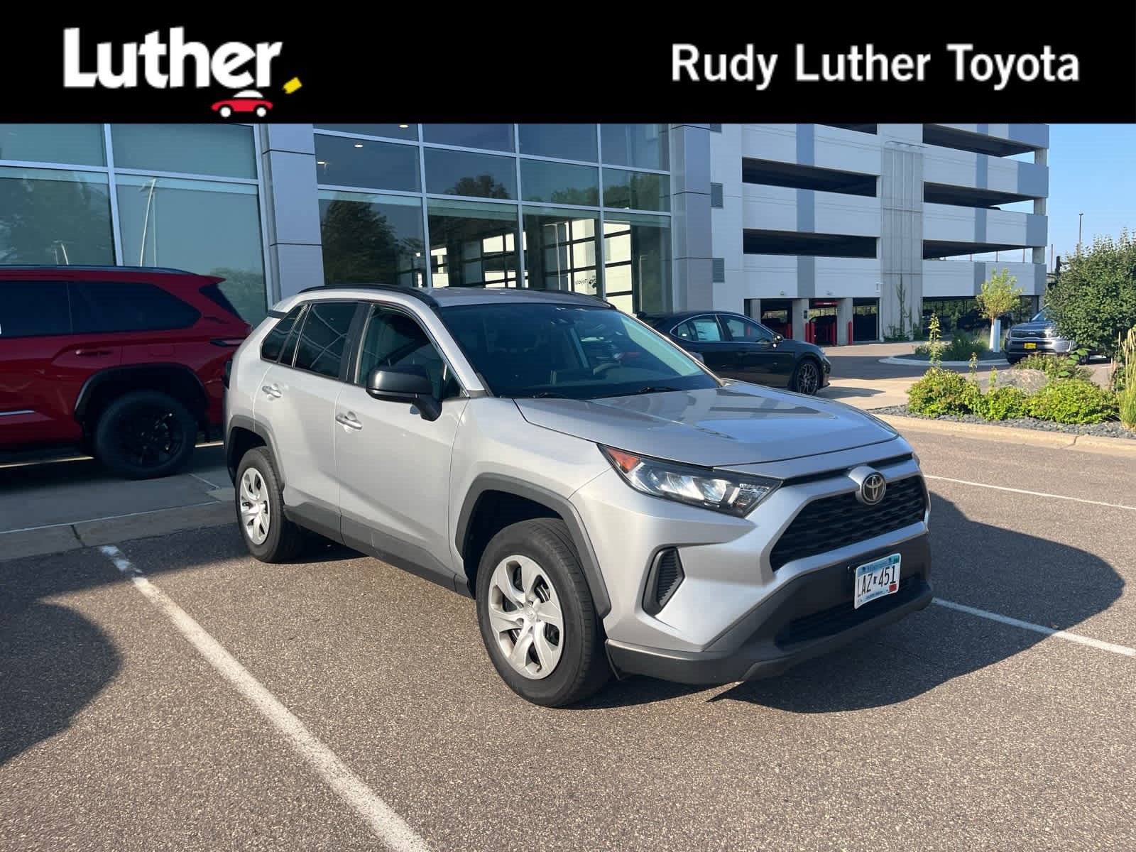 Used 2019 Silver Sky Metallic Toyota LE image 1