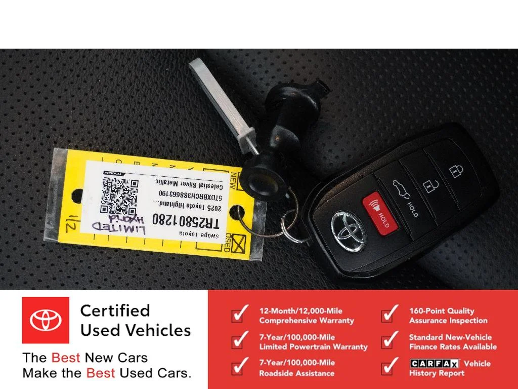 Used 2025 Celestial Silver Metallic Toyota Hybrid Limited image 33